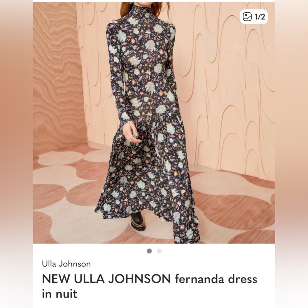 NEW ULLA JOHNSON fernanda dress in nuit